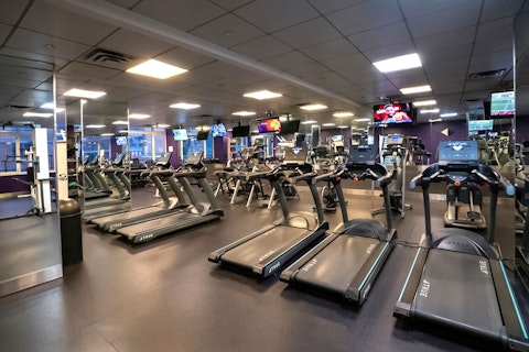 Head straight to the shared gym for a morning workout