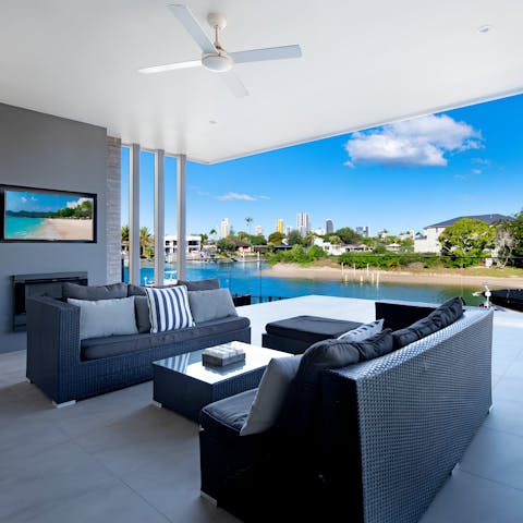 Choose a spot to unwind on the terrace