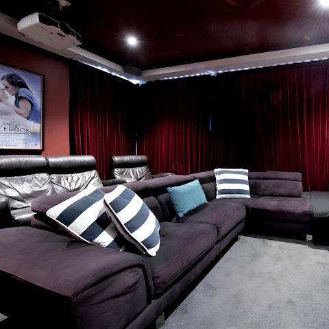 Gather in the home cinema for movie nights