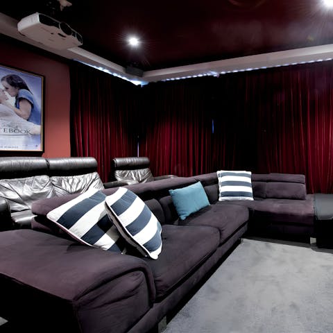 Gather in the home cinema for movie nights