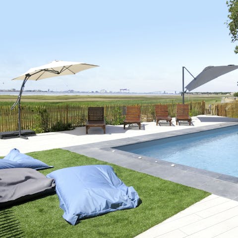 Enjoy the sweeping views out to sea
