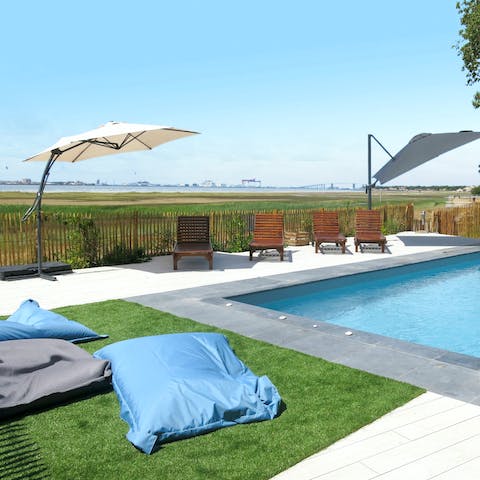 Enjoy the sweeping views out to sea