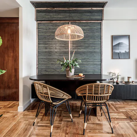 Serve up some Spanish culinary delights at the dining area