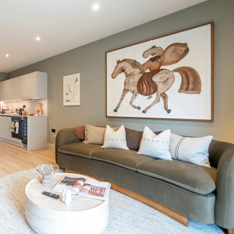 Curl up on the sofa after a day of exploring London