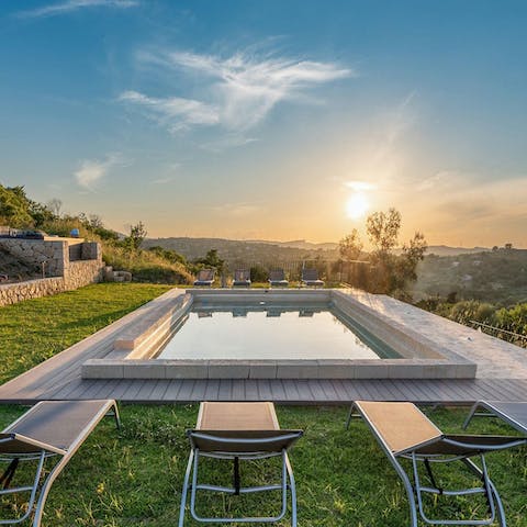 Splash about with your nearest and dearest in the private pool