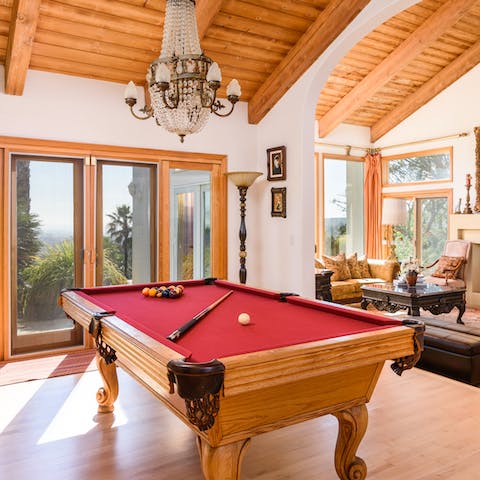 Enjoy some friendly competition at the pool table