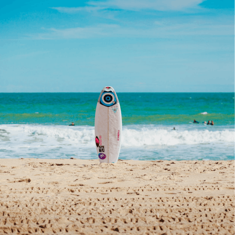 Take a break from the parks at the beach – you need only drive thirty-two minutes