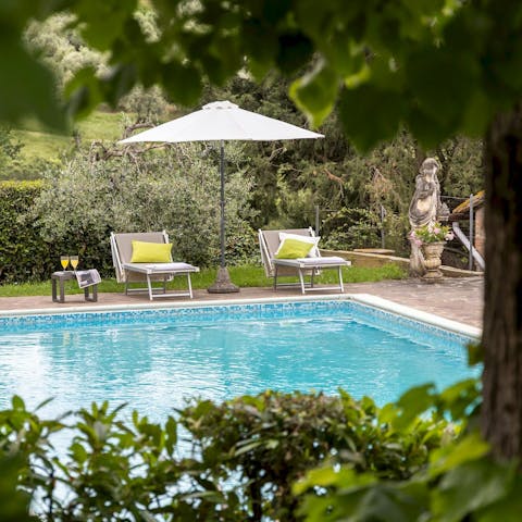 Feel a deep sense of relaxation while lounging by the pool
