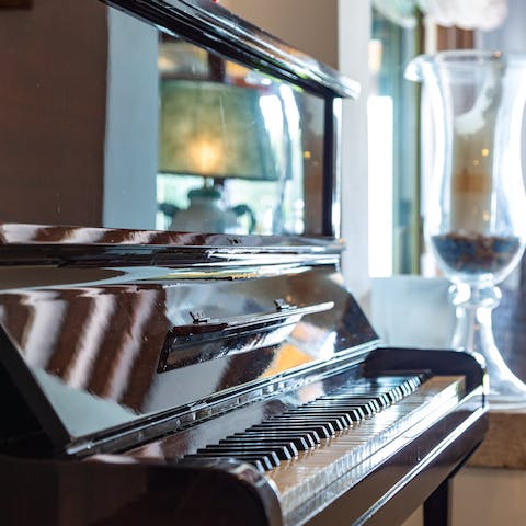 Play a tune on the piano