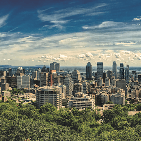 Visit the Mt. Royal for skyline views over the city, just a ten-minute taxi ride away