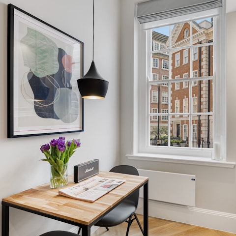 Wind down or catch up on work from the comfort of home