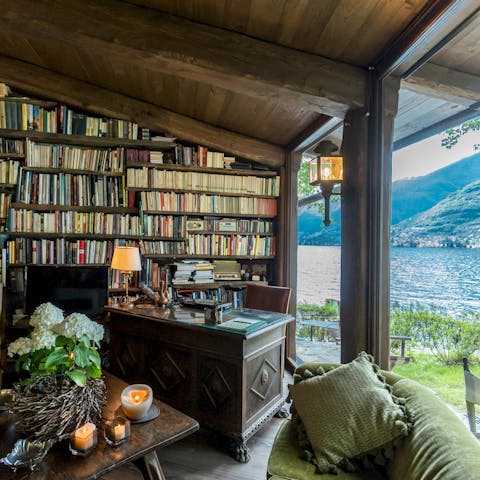 Search the shelves for inspiration, or just take a beat and enjoy the gorgeous view