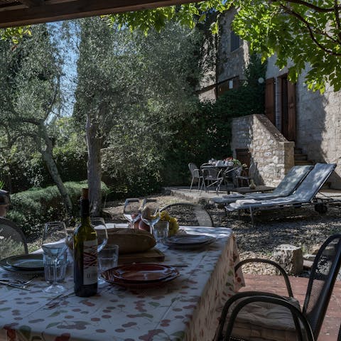 Sip Chianti while drinking in the wonderful views