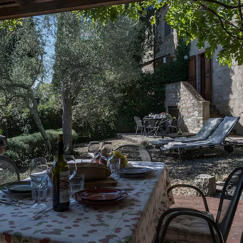 Sip Chianti while drinking in the wonderful views