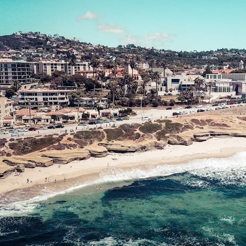 Walk out of your door and straight onto La Jolla's Windansea Beach
