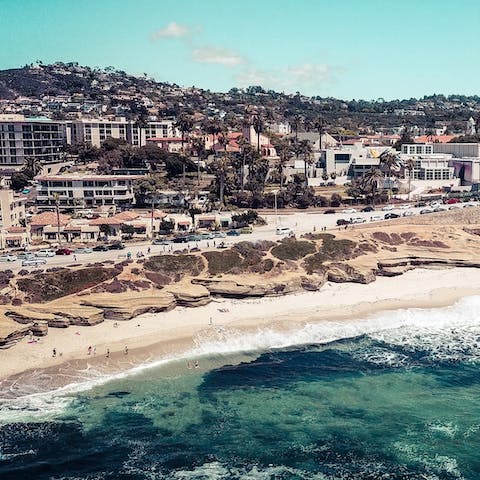 Walk out of your door and straight onto La Jolla's Windansea Beach