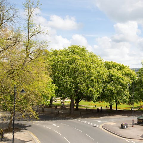 Pack a picnic and pop across the street to Imperial Gardens