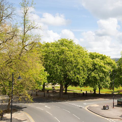 Pack a picnic and pop across the street to Imperial Gardens