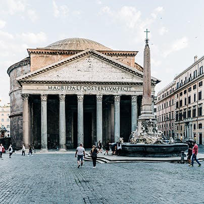 Soak up Rome's impressive history as you visit the Pantheon