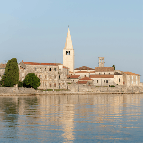 Visit the popular resort  of Poreč – a 21-kilometre drive away