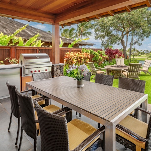 Light the grill and gather for evenings on the terrace