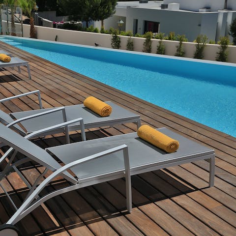 Bag a poolside lounger and spend the day in the sun