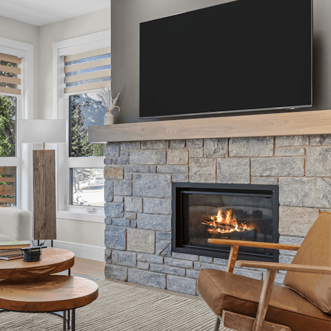 Cosy up in front of the fire on a chilly evening