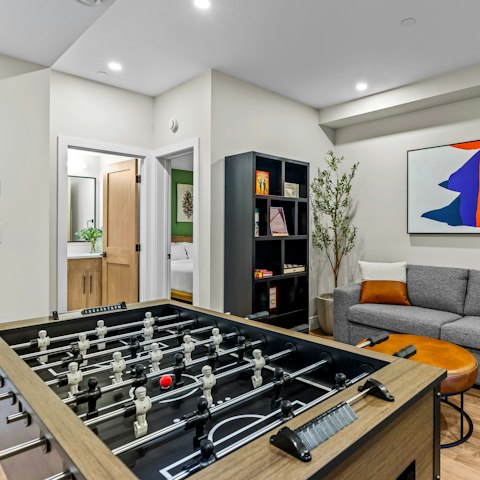 Get competitive with a game or two of foosball