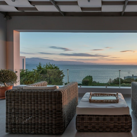 Sip sunset cocktails while admiring sea views