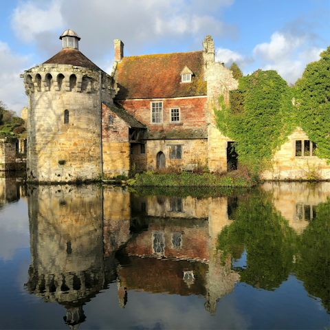 Visit Scotney Castle, a twenty-minute drive away