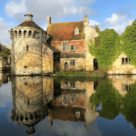 Visit Scotney Castle, a twenty-minute drive away