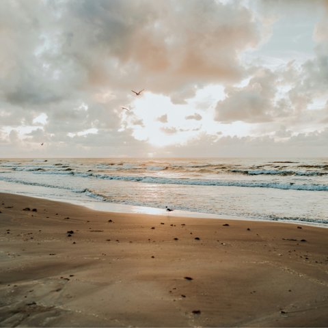 Stretch your legs with a stroll down to Port Aransas Beach