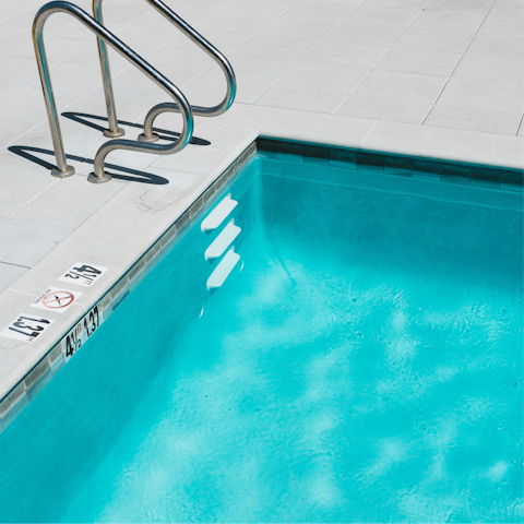 Cool off with a dip in the community pool when the temperature rises