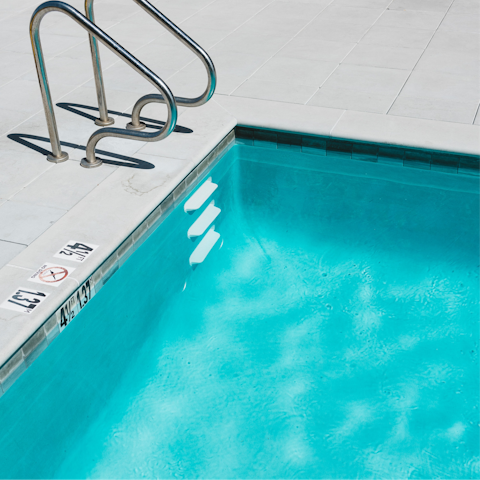 Cool off with a dip in the community pool when the temperature rises