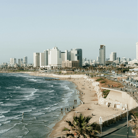 Soak up the coastal magic of Tel Aviv from the beach