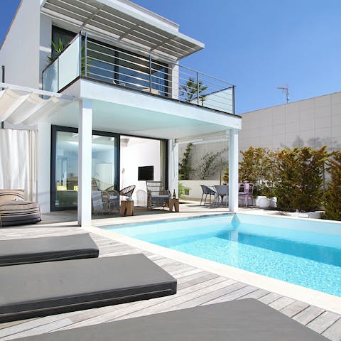 Cool off with a dip in your private swimming pool before lunch on the terrace