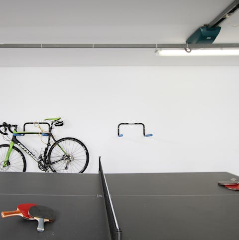 Kick back with a game of ping pong in the games room
