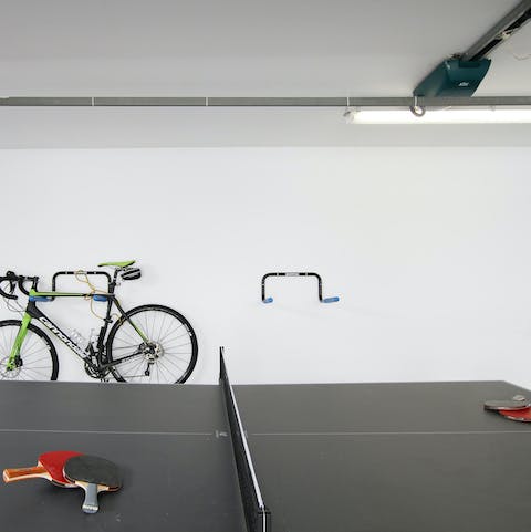 Kick back with a game of ping pong in the games room