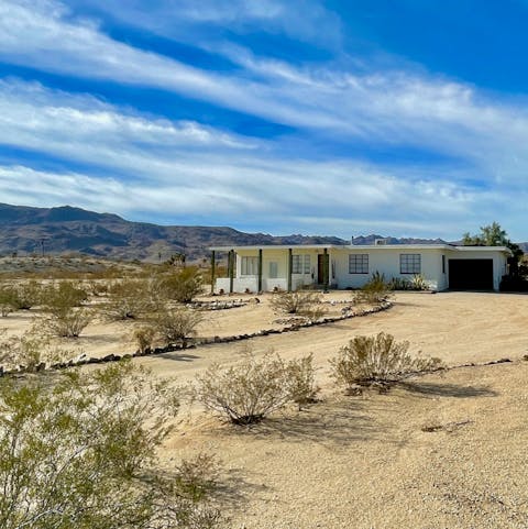 Enjoy majestic mountain views from this Twentynine Palms home