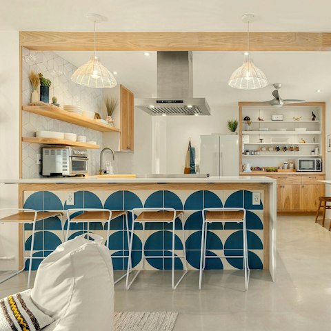 Pick up groceries from the nearby store and enjoy the comfort of home cooking