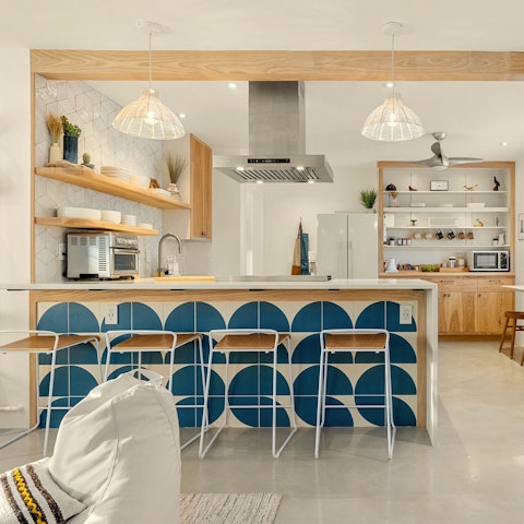 Pick up groceries from the nearby store and enjoy the comfort of home cooking
