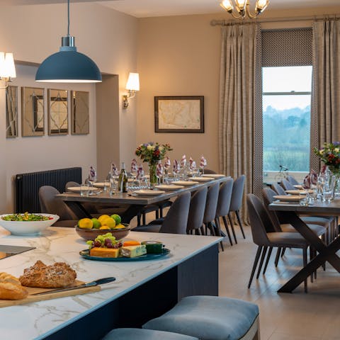 Book a private chef for a banquet-worthy dinner party