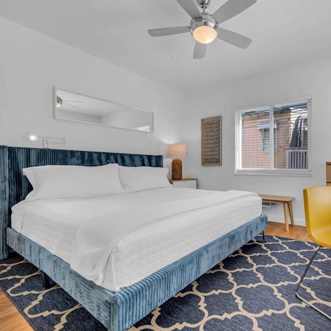 Sleep soundly in the comfy bed after a day exploring Fort Lauderdale