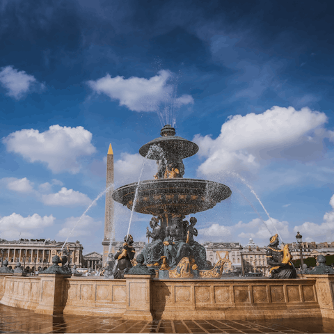Soak up the history of Place de la Concorde – it's eight metro stops away