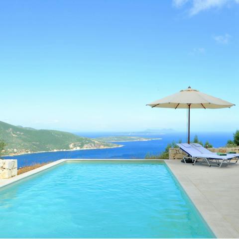 Wake up with a refreshing swim in your private pool