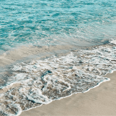 Walk down to beautiful Talamanca Beach, a five-minute stroll away