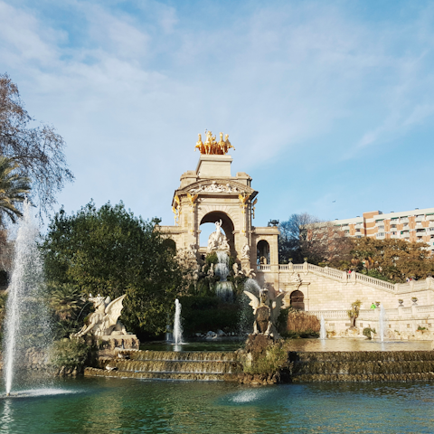 Visit Ciutadella Park and its historic Castle of Three Dragons