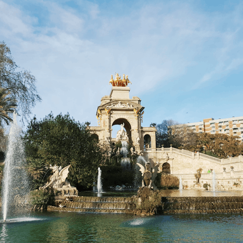 Visit Ciutadella Park and its historic Castle of Three Dragons
