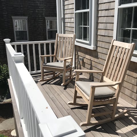Catch some sun out on the deck