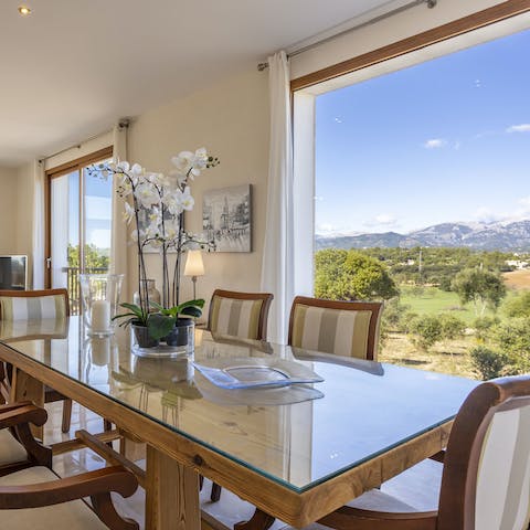 Rustle up a meal using locally-grown produce and dine with the mountains as your backdrop